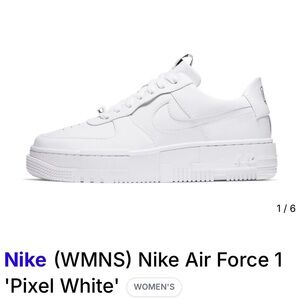 Nike Women's Air Force 1 Pixel White Sneakers